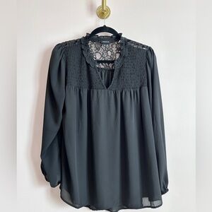 Torrid Black Lace Detail Women's Top